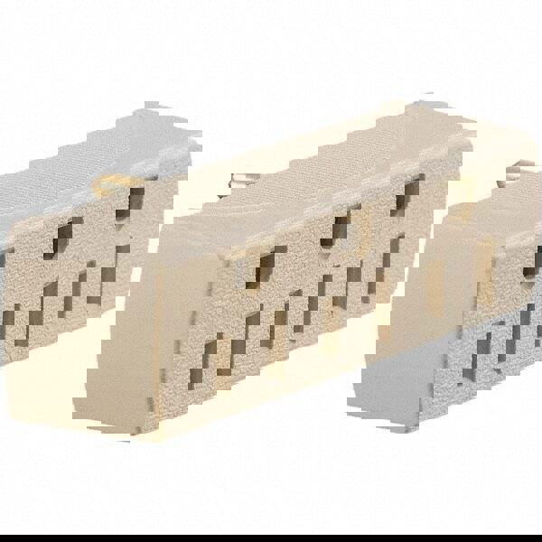 Straight Blade Adapter: Residential, 5-15R, 125VAC, Ivory